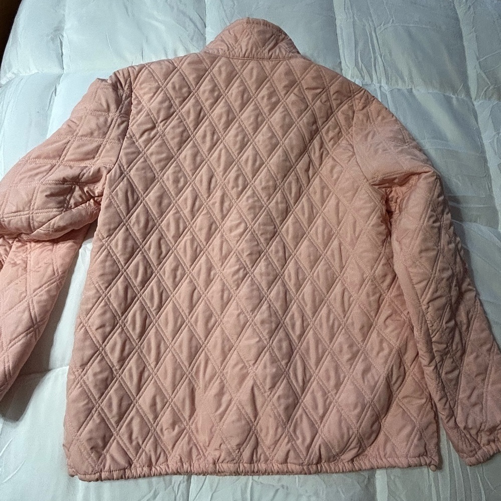 Sundance Jacket Womens Pullover Quilted Puffer 3/4 Zip Pockets blush pink small - Picture 8 of 8